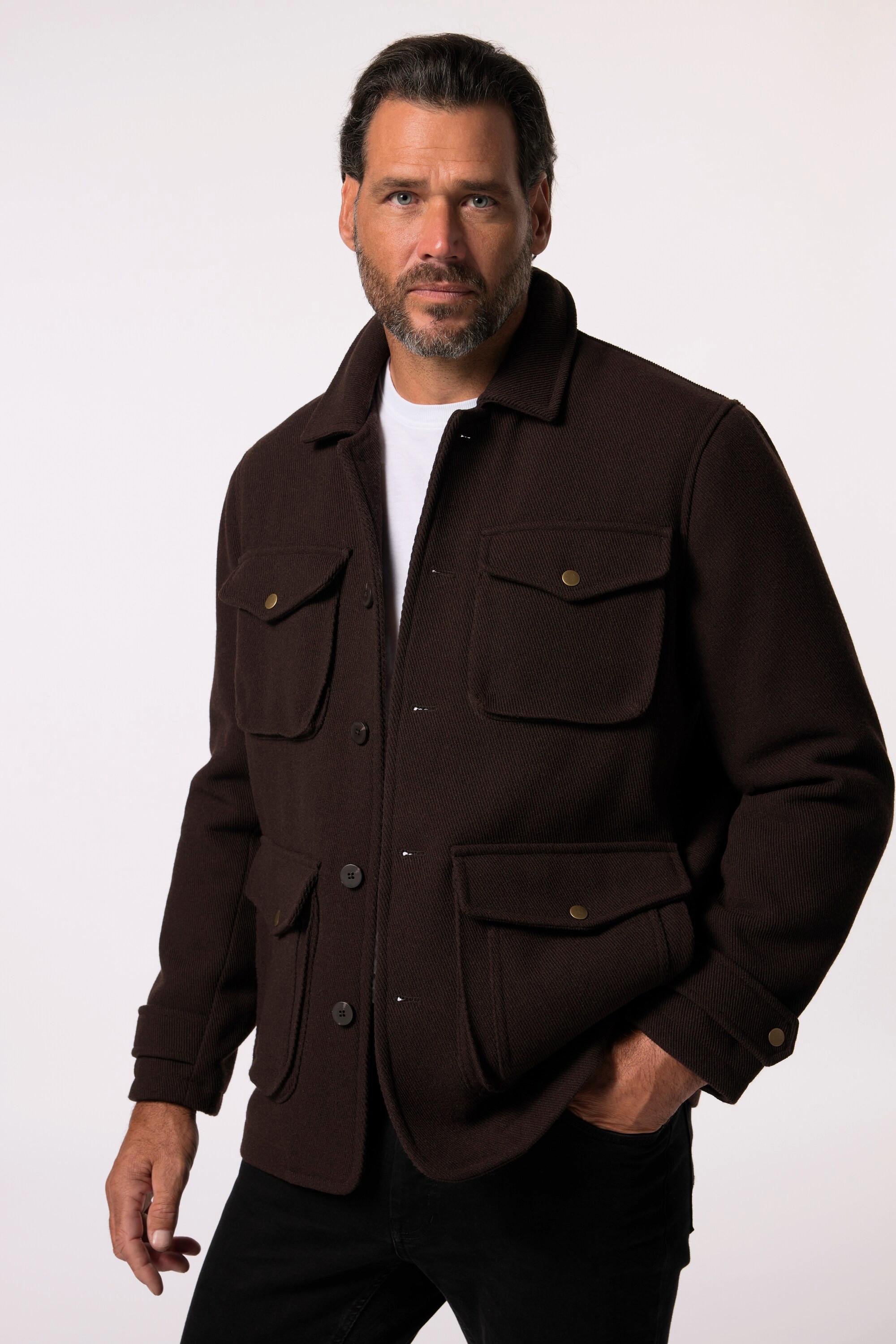 JP1880  Fieldjacke, Wolloptik, bis 7 XL 