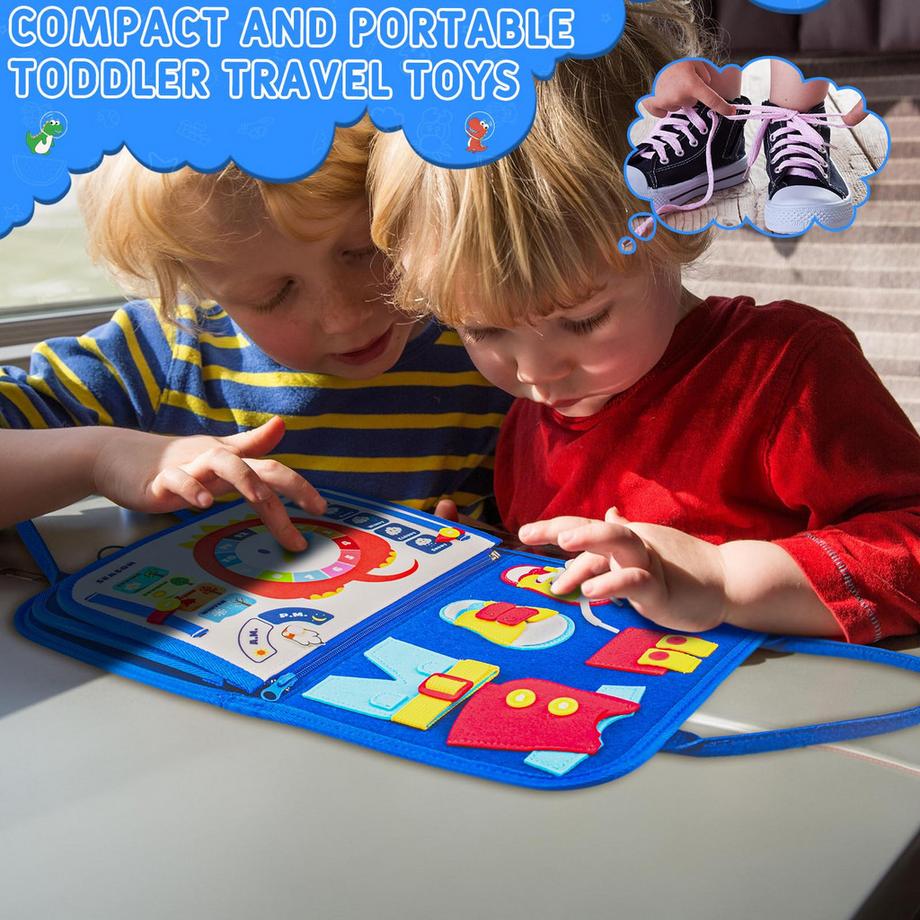 Activity-board  Beschäftigungstafel für Kleinkinder, Spielzeug-Aktivitäts-Tafel 4-lagiges Lernspielzeug für die Vorschule 