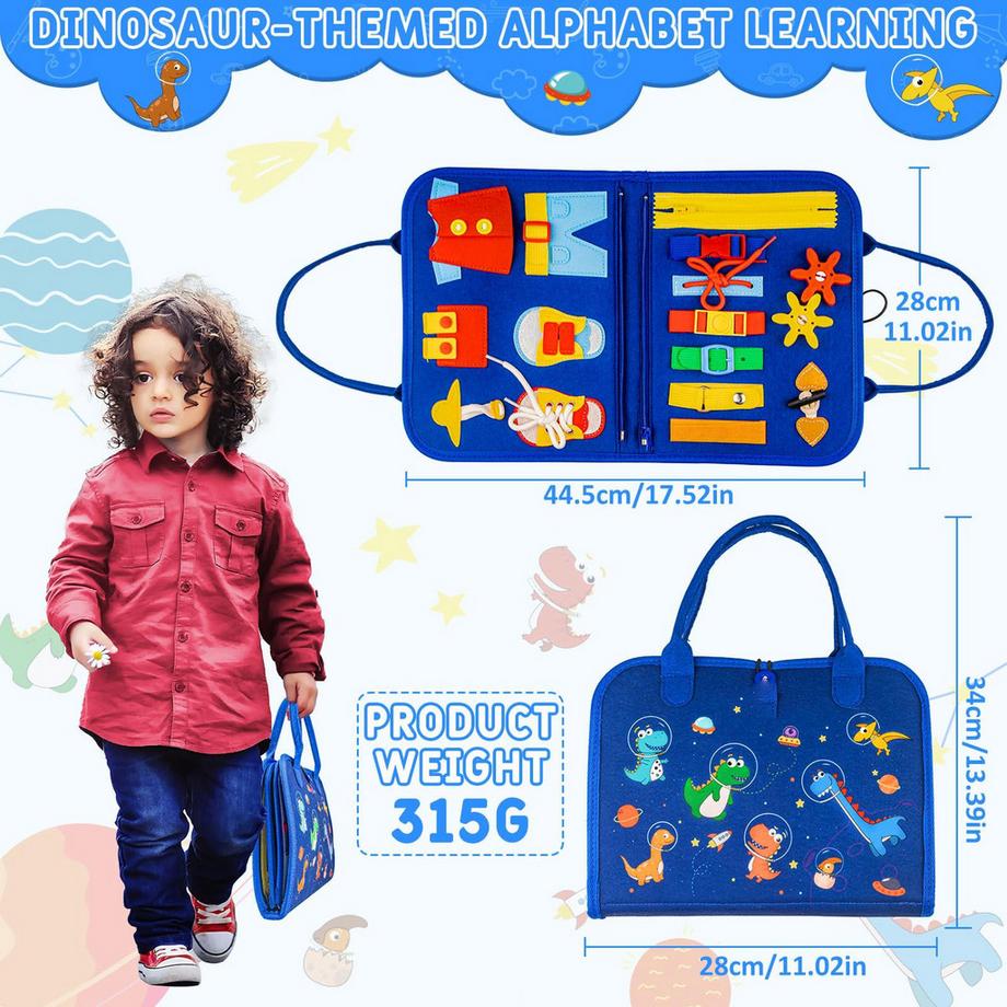 Activity-board  Beschäftigungstafel für Kleinkinder, Spielzeug-Aktivitäts-Tafel 4-lagiges Lernspielzeug für die Vorschule 