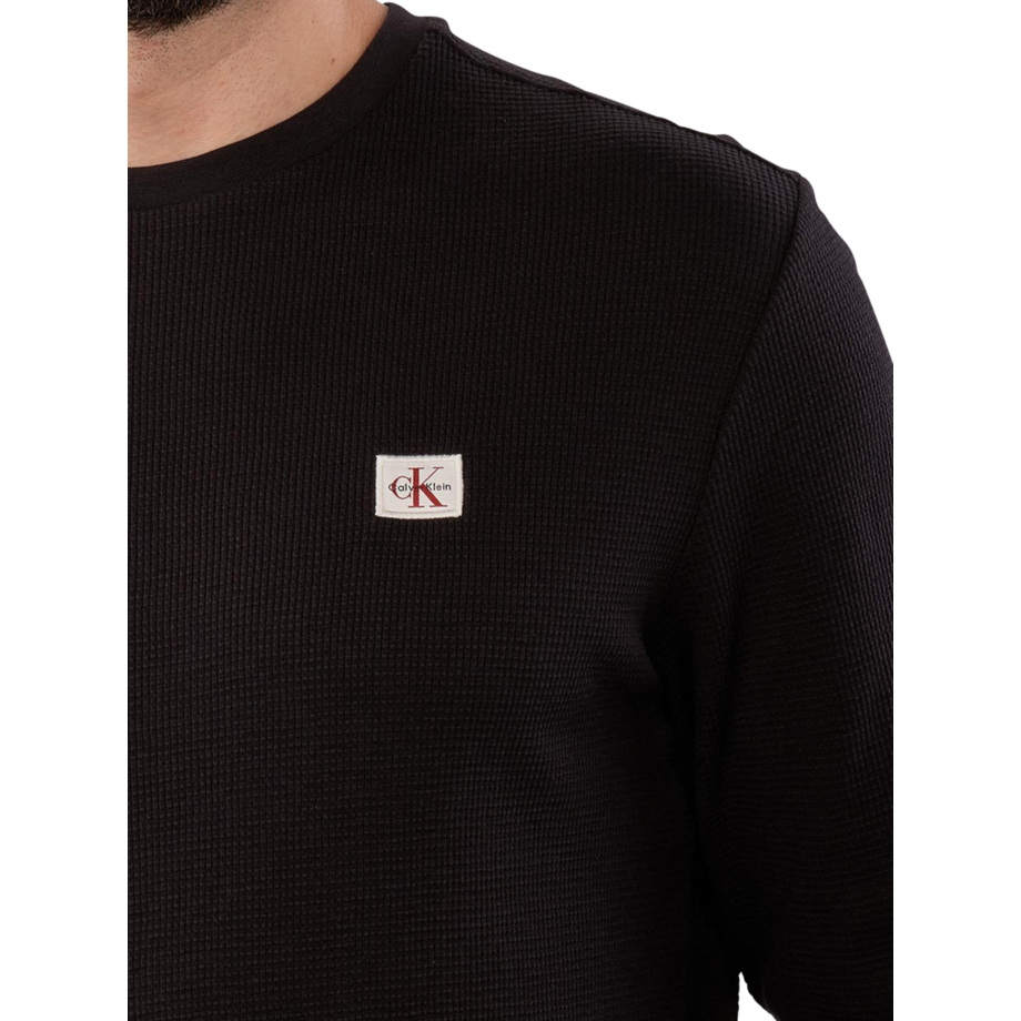 Calvin Klein Langarm Waffel T-Shirt  