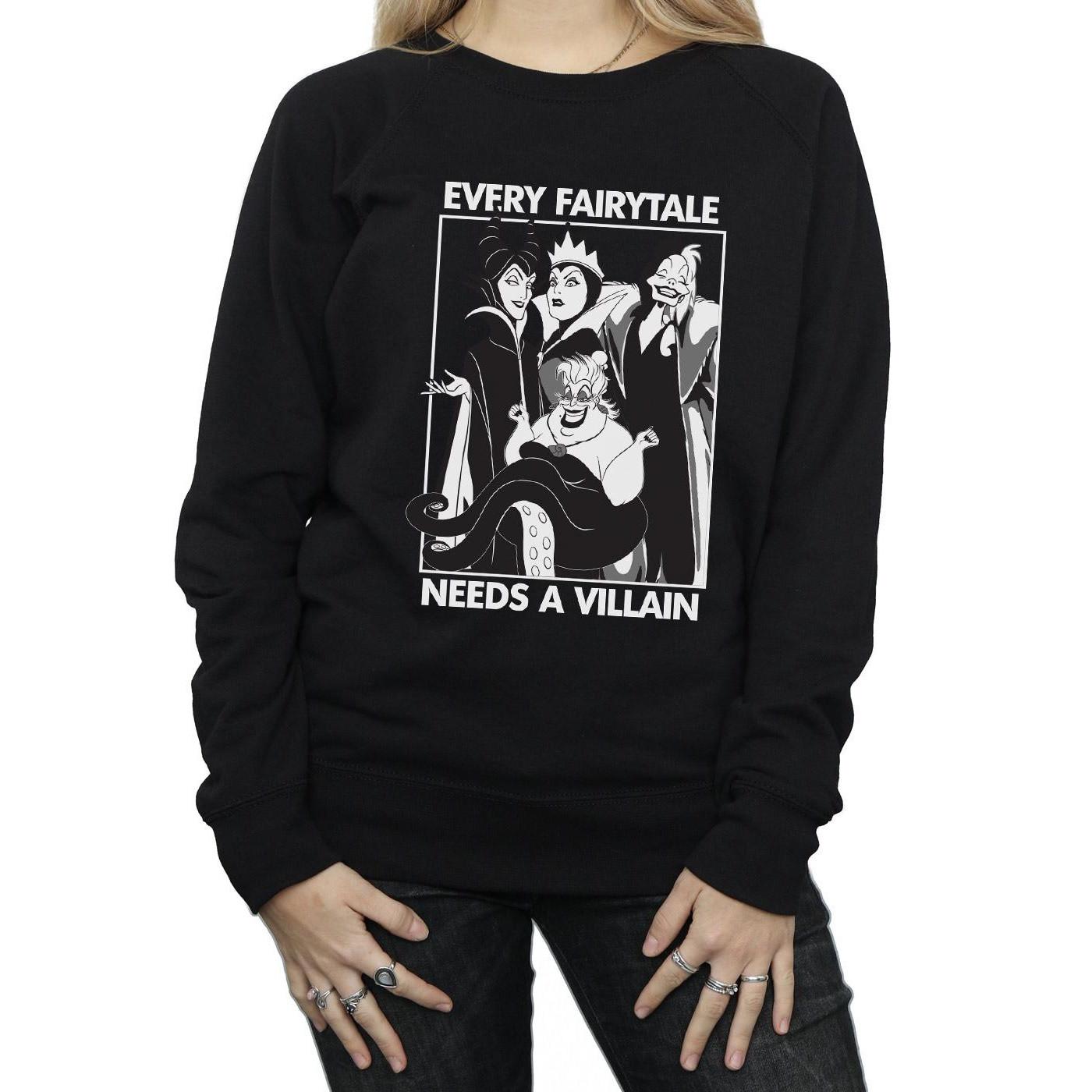 Disney PRINCESS  Every Fairy Tale Needs A Villain Sweatshirt 