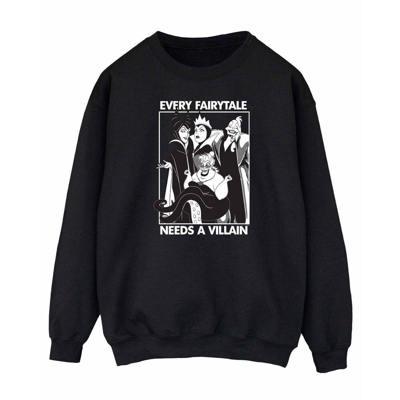 Disney PRINCESS  Every Fairy Tale Needs A Villain Sweatshirt 