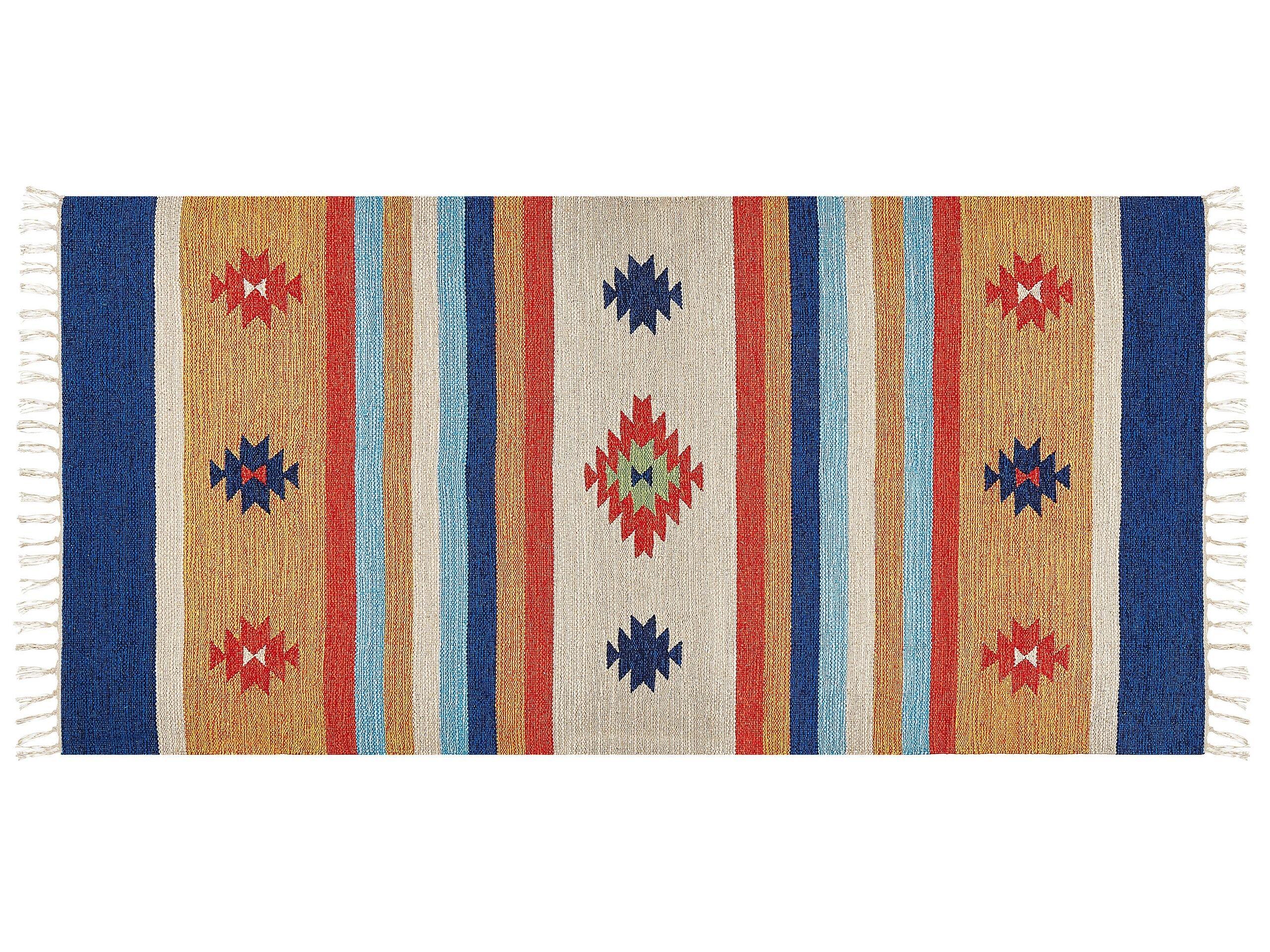 Beliani Tapis en Coton Traditionnel TARONIK  