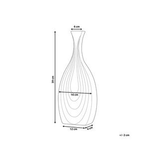 Beliani Dekovase aus Keramik Modern THAPSUS  