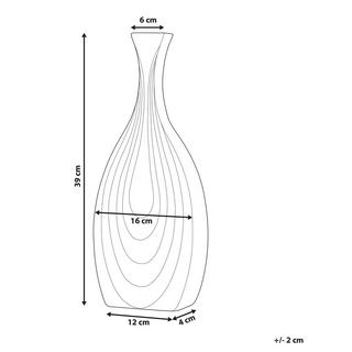 Beliani Vase décoratif en Céramique Moderne THAPSUS  