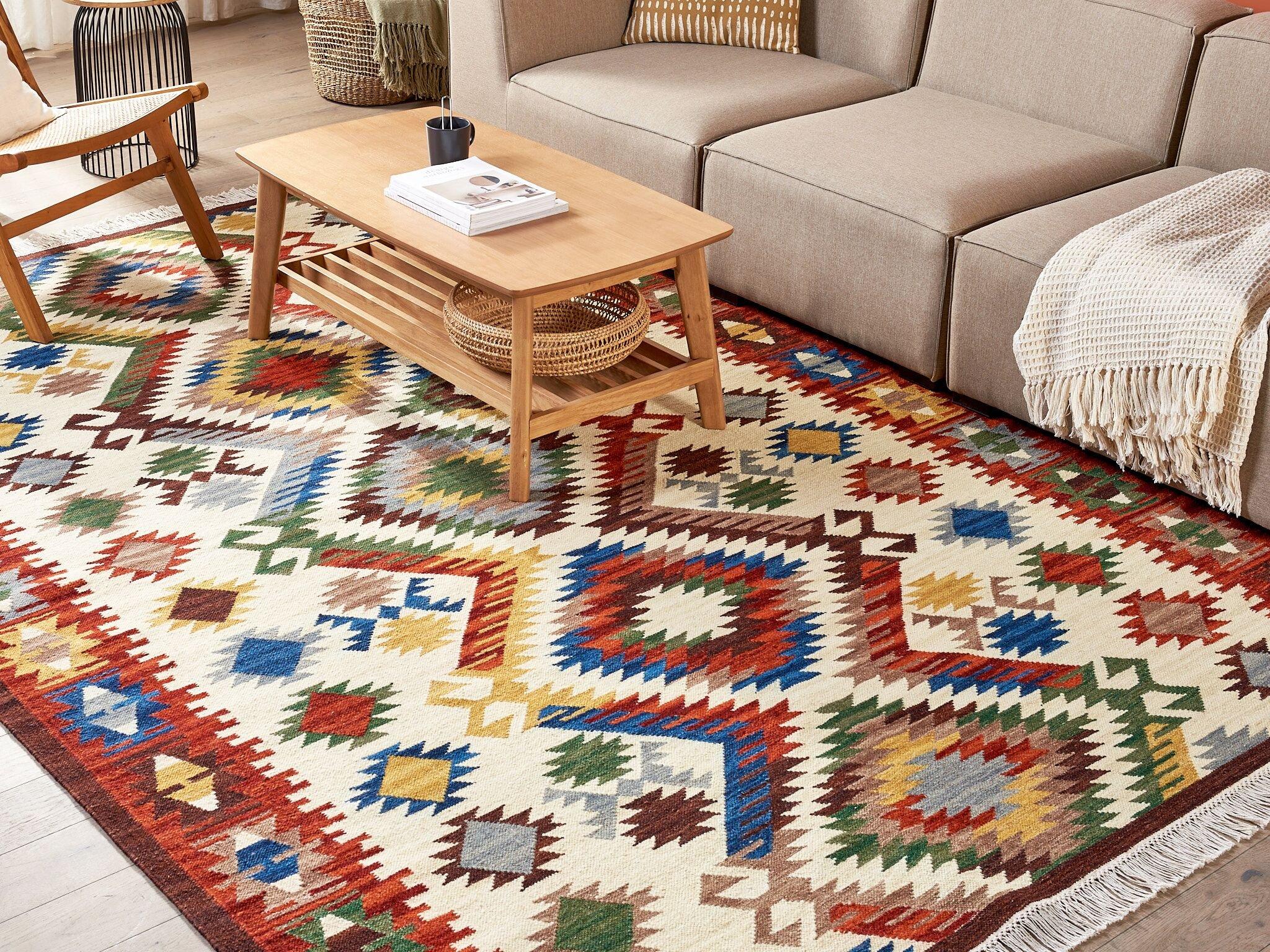 Beliani Tapis en Laine Boho AREVIK  