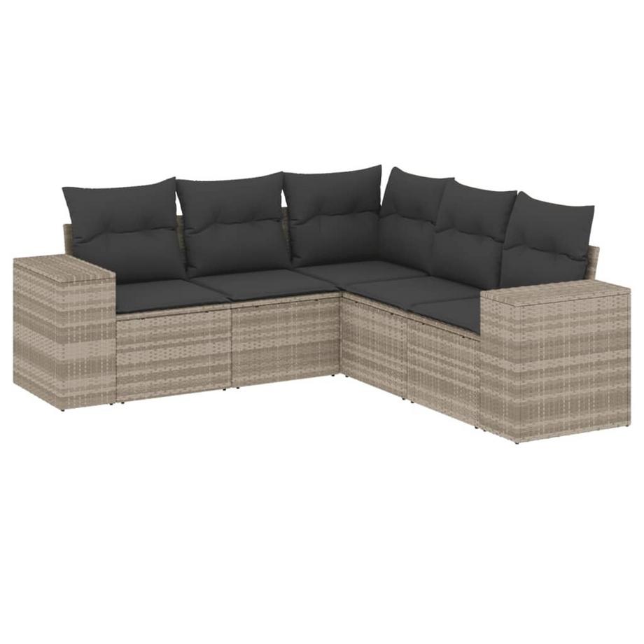 set divano da giardino Polirattan