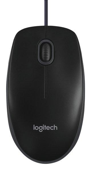Logitech  B100 Optical Usb Mouse f/ Bus Maus Beidhändig USB Typ-A Optisch 800 DPI 
