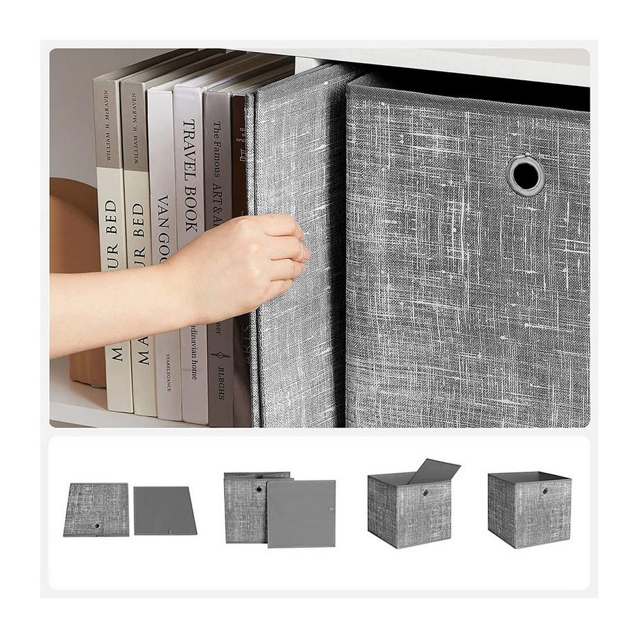 Calicosy Boîte de rangement Boîtes de rangement Organizer Non-tissé Set de 6 pièces  