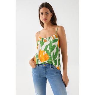 Salsa  Tops Pleat Detail Sleeveless Top 