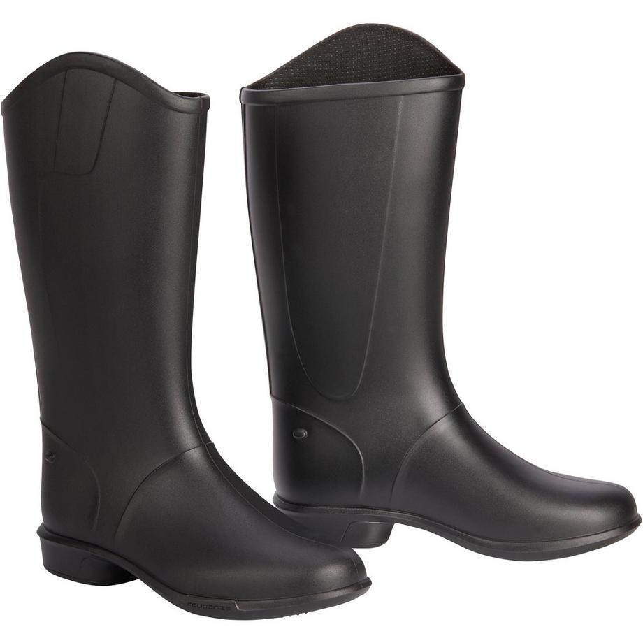 FOUGANZA  Bottes équitation Enfant - 100 noires 