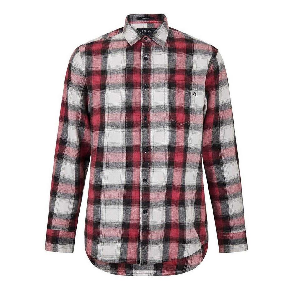 Vestechemise Manches Longues Motiftyle Motif Écossais