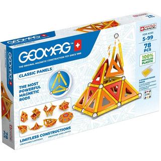 Geomag  472 Classic Panels 78 Teile Magnetisches Konstruktionsspielzeug für Kinder Line Lernspiel aus 1 Recyclingkunststoff 