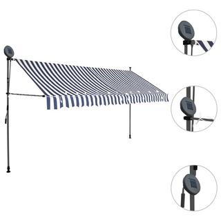 VidaXL Auvent rétractable tissu  