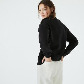 La Redoute Collections Rundhals Sweatshirt mit Schulterknöpfen  