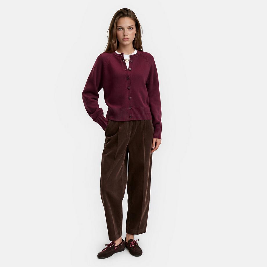 La Redoute Collections Cardigan court col rond  
