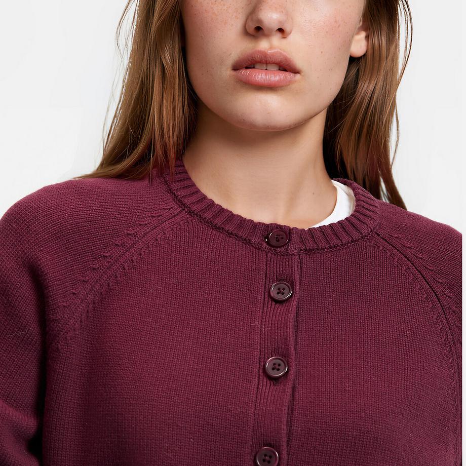 La Redoute Collections Cardigan court col rond  
