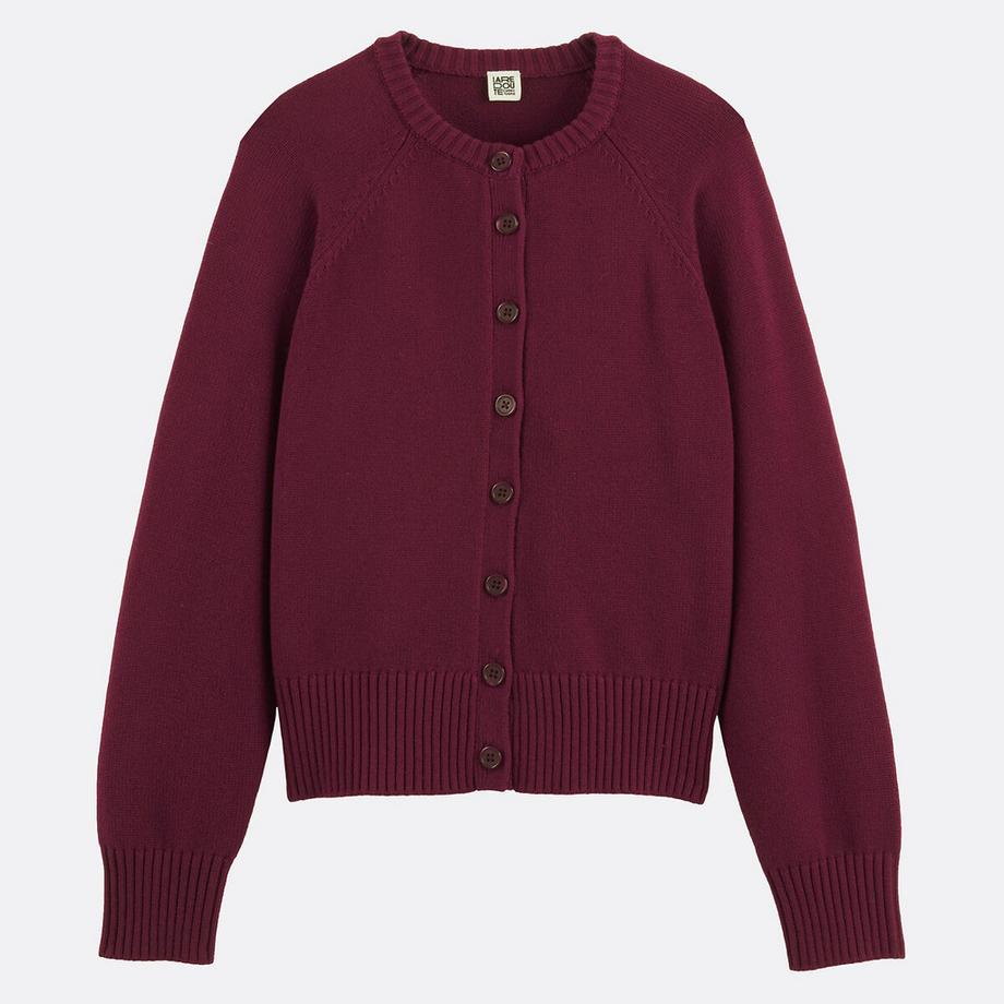 La Redoute Collections Cardigan court col rond  