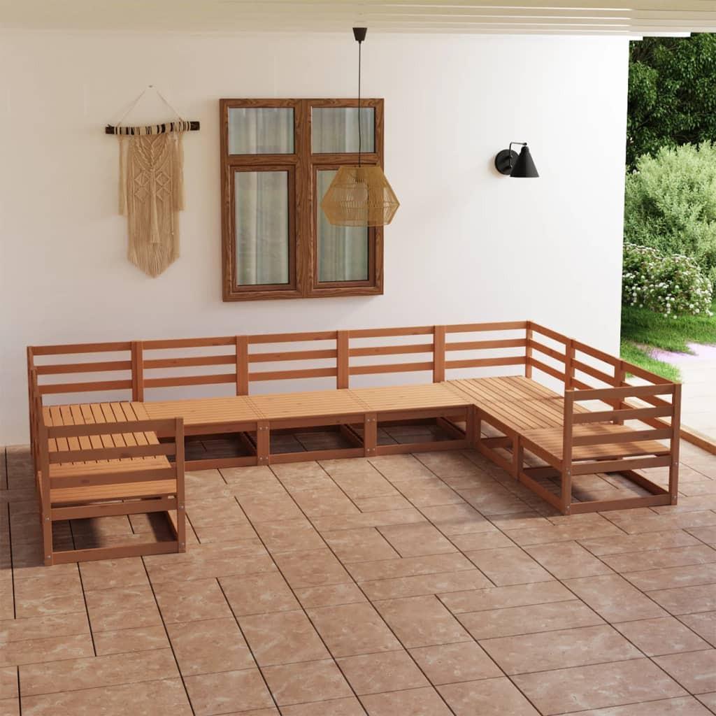 VidaXL set salotto da giardino Legno di pino  