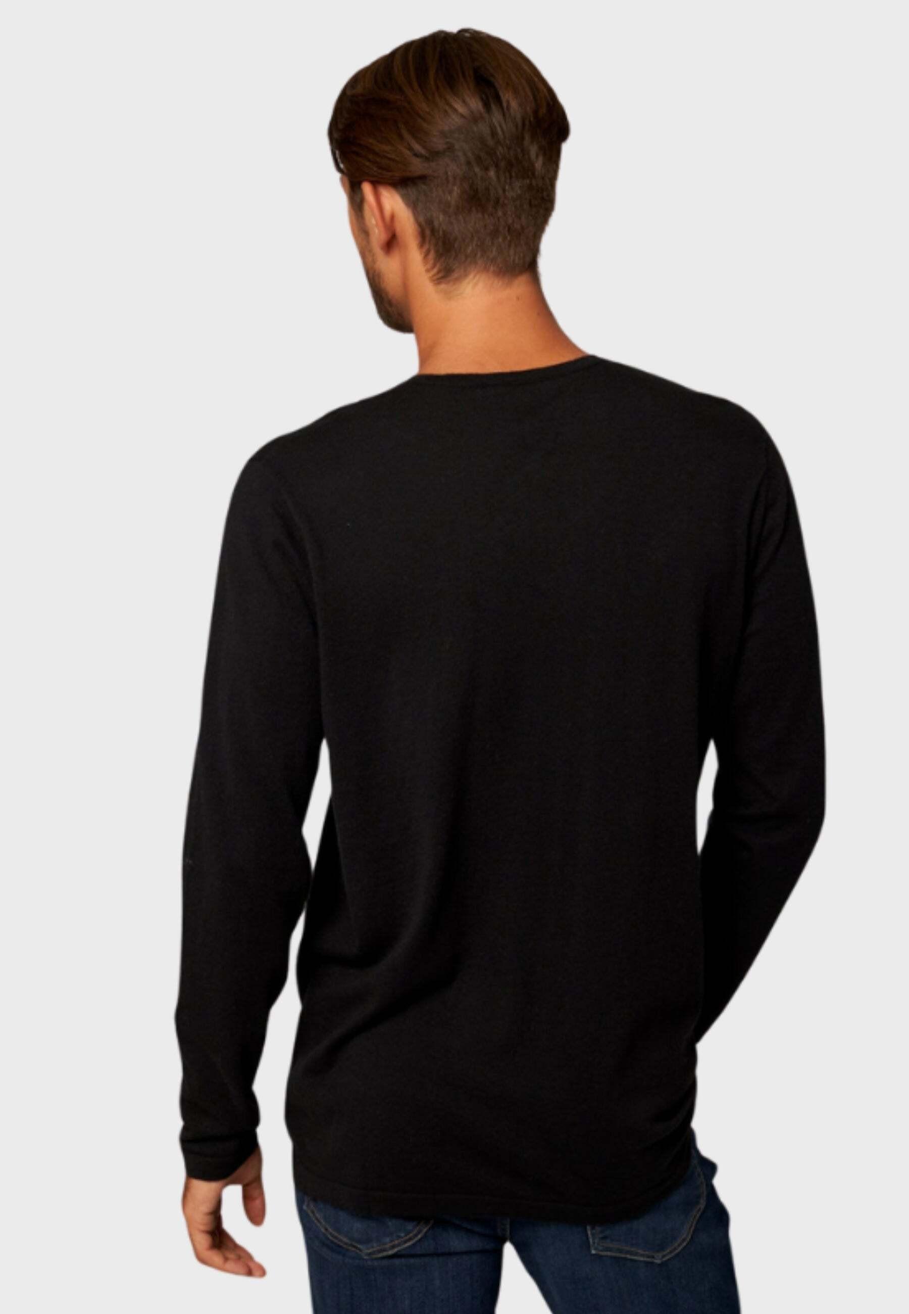 Bellemere New York  T-shirt Henley in cotone e cashmere 