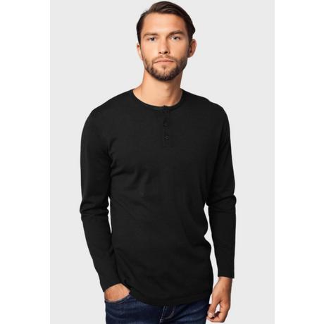 Bellemere New York  T-shirt Henley in cotone e cashmere 