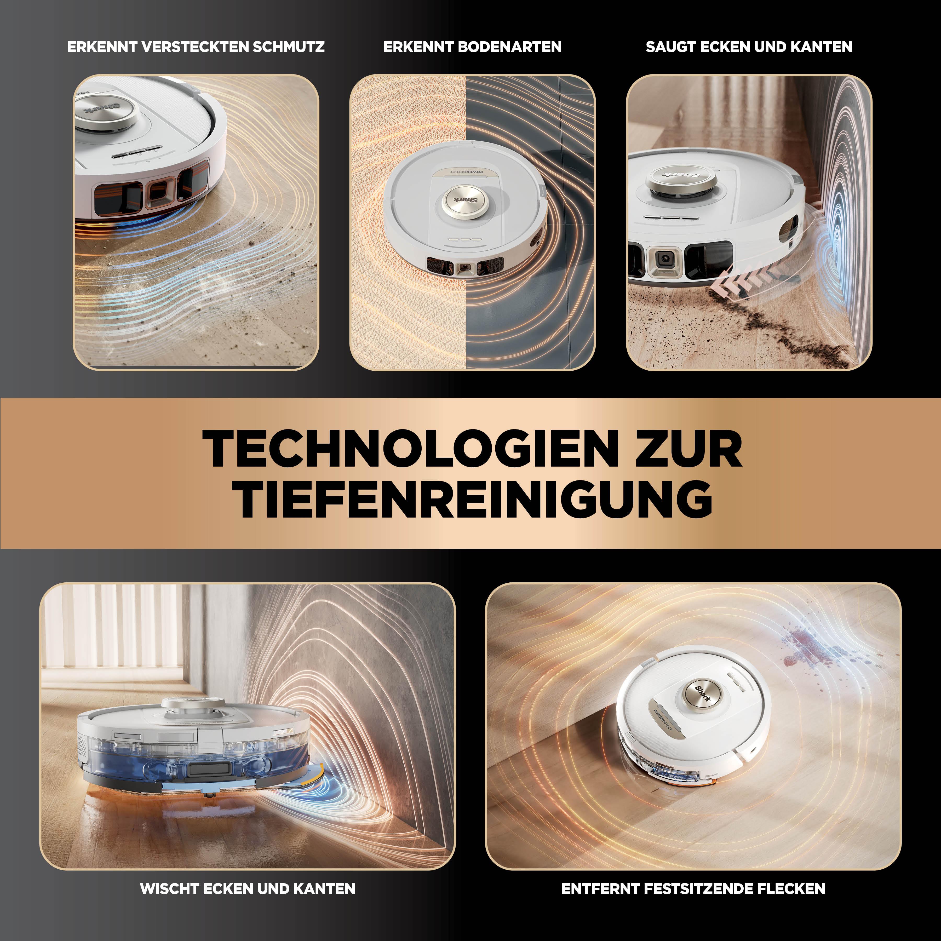 Shark RV2800ZECHWH Robot aspirapolvere e mocio 2 in 1  