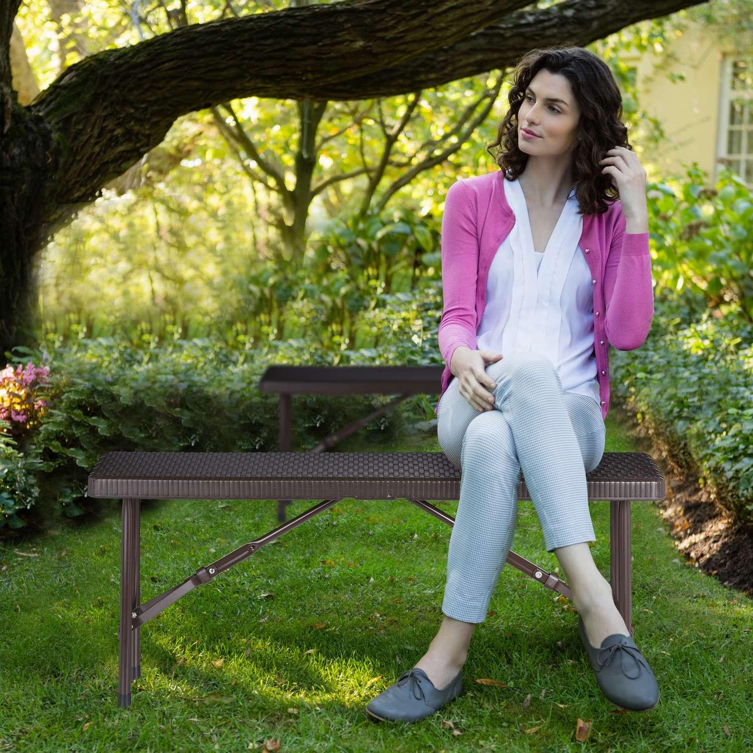 Northix Bankset mit 2 Bänken für Braunbier  