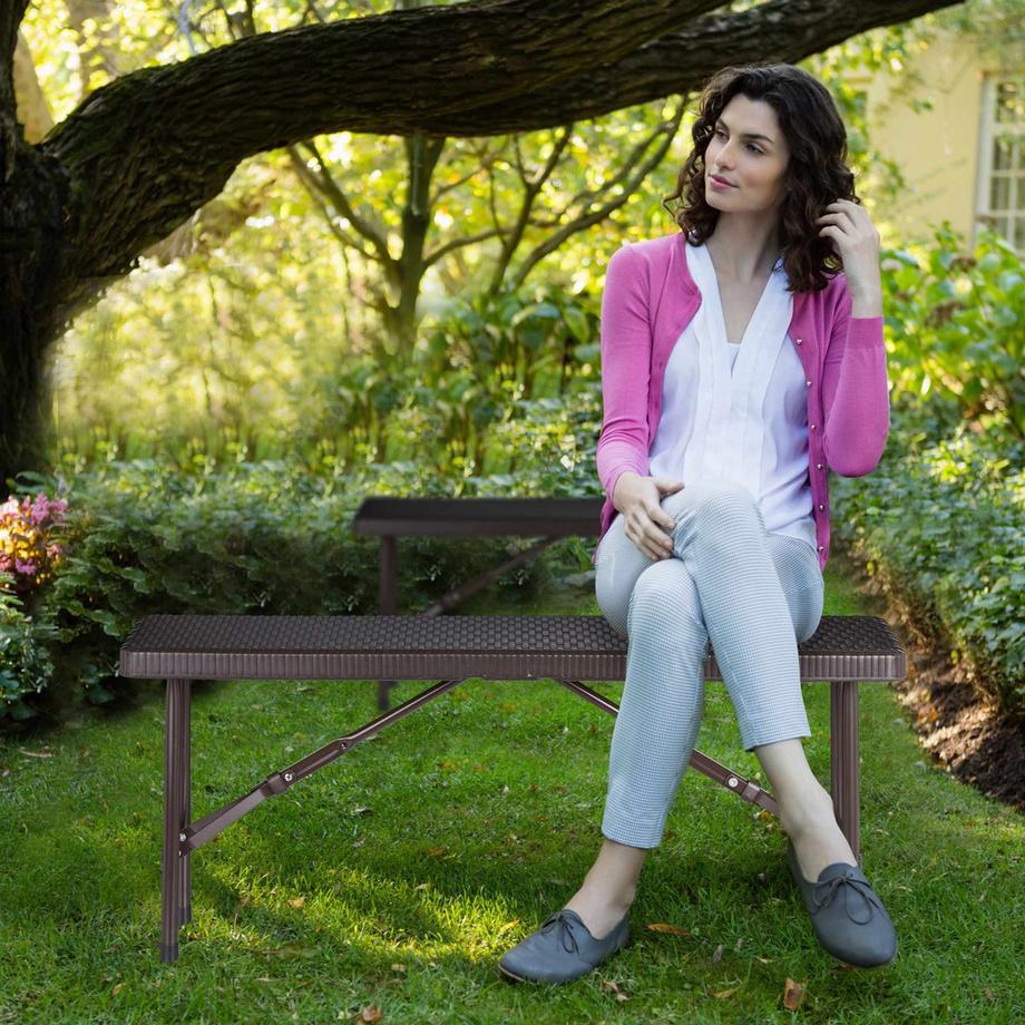 Northix Bankset mit 2 Bänken für Braunbier  