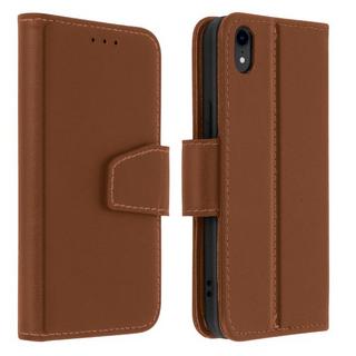 Avizar  Étui iPhone XR Cuir Premium Marron 