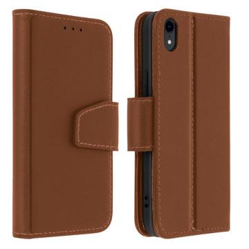 Leder Hülle iPhone XR Gelbbraun