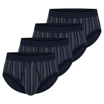 4er Pack Original Classics Feinripp - Sportslip mit Eingriff