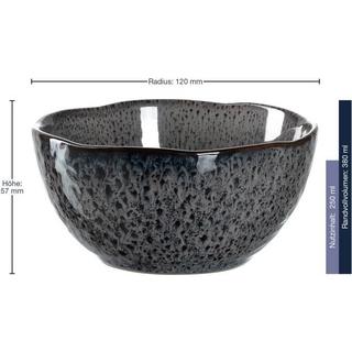 LEONARDO Dessert-Schale Matera 6 Stück, Anthrazit  