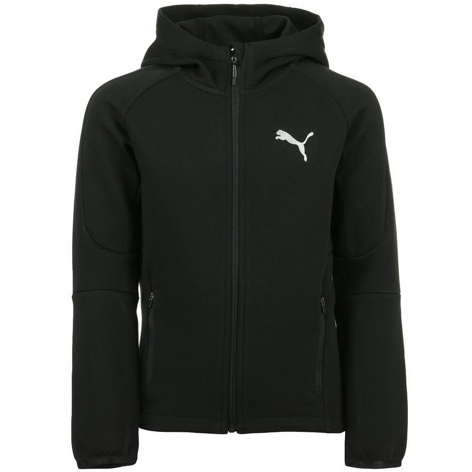 sweatshirt à capuche full zip enfant evostripe b