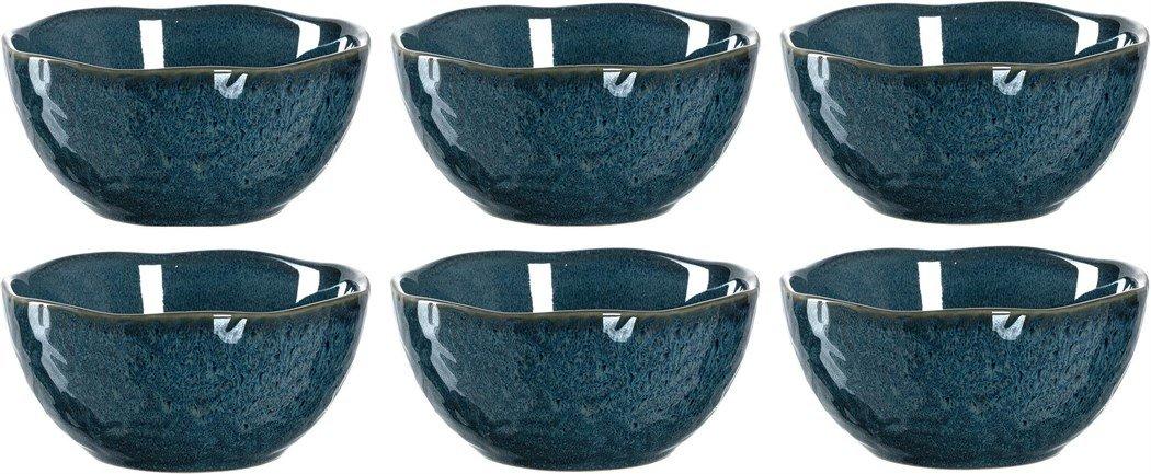 LEONARDO HOME 018582 MATERA keramische schaal 12 cm blauw set van 6, keramiek