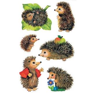 Z-DESIGN Z-DESIGN Sticker Kids 4306 Igel 3 Stück  
