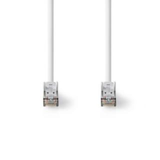 Nedis  Câble réseau Cat 8.1 | S/FTP | RJ45 Mâle | RJ45 Mâle | 2,00 m | Rond | LSZH | Blanc | Étiquette 