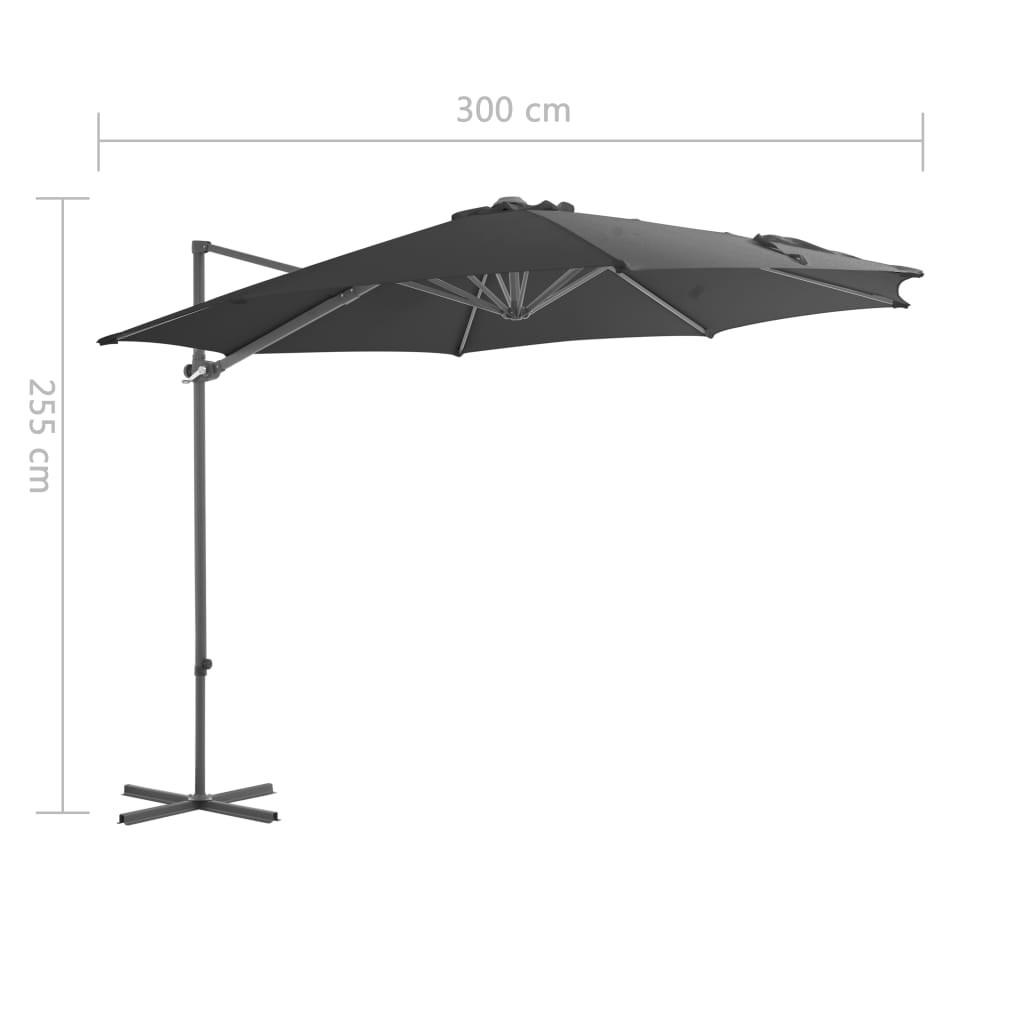 VidaXL Parasol de jardin en porte-à-faux  