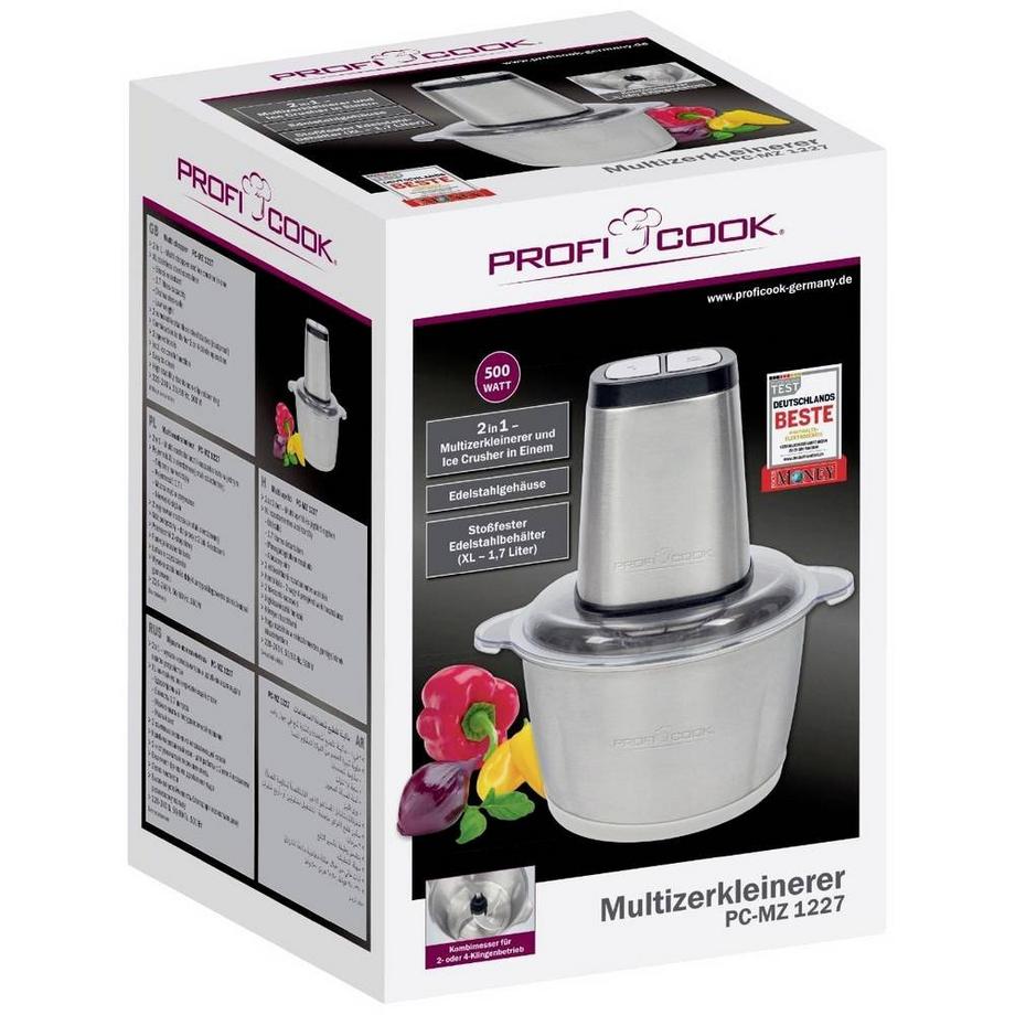 Profi Cook Hachoir multifonction ProfiCook en acier inoxydable  