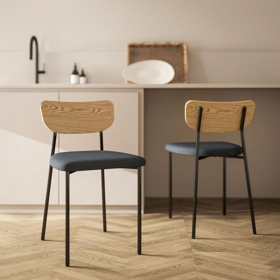 HOMCOM Chaises de salle à manger  