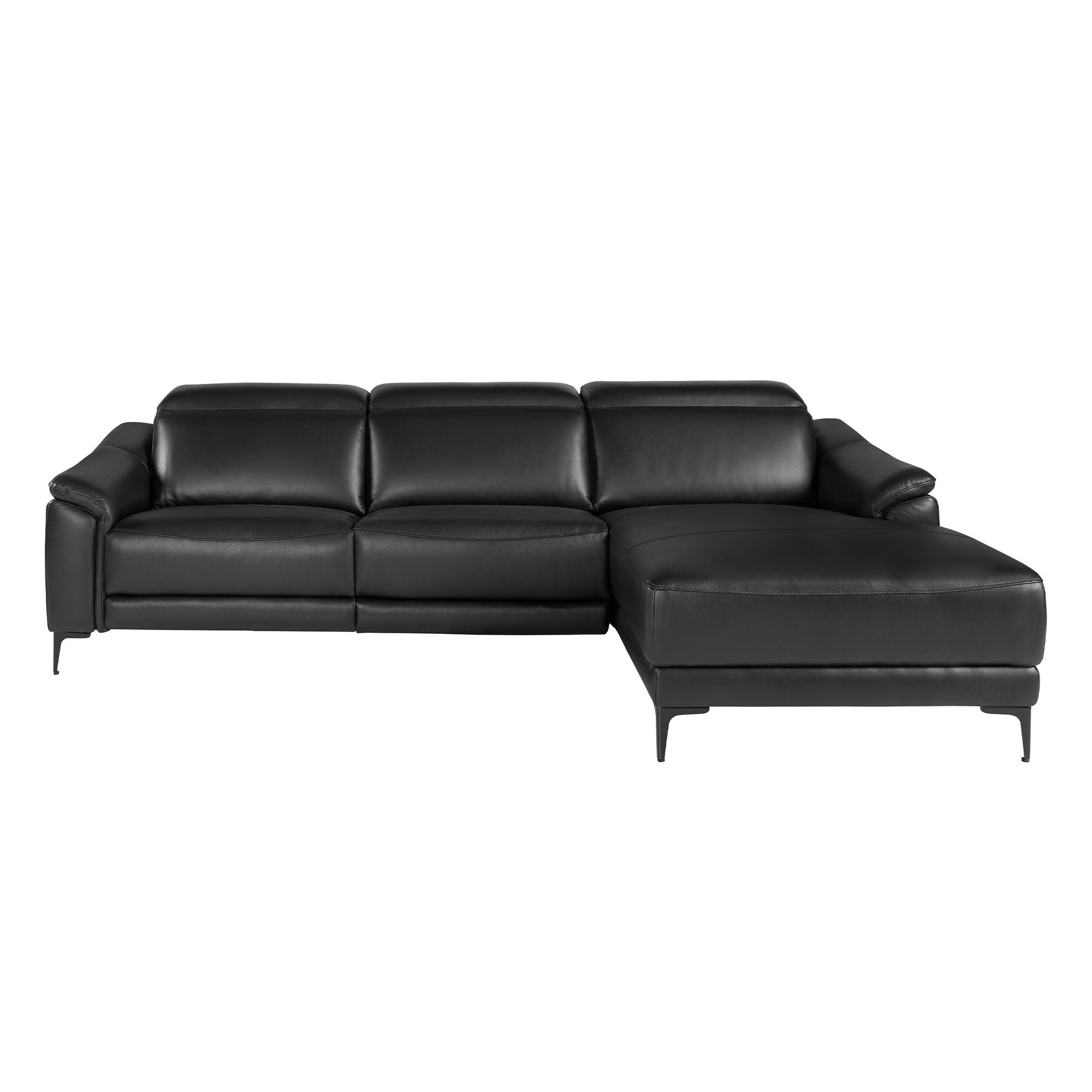 ANGEL CERDA Rechtes Chaiselongue-Relaxsofa ausem Leder  