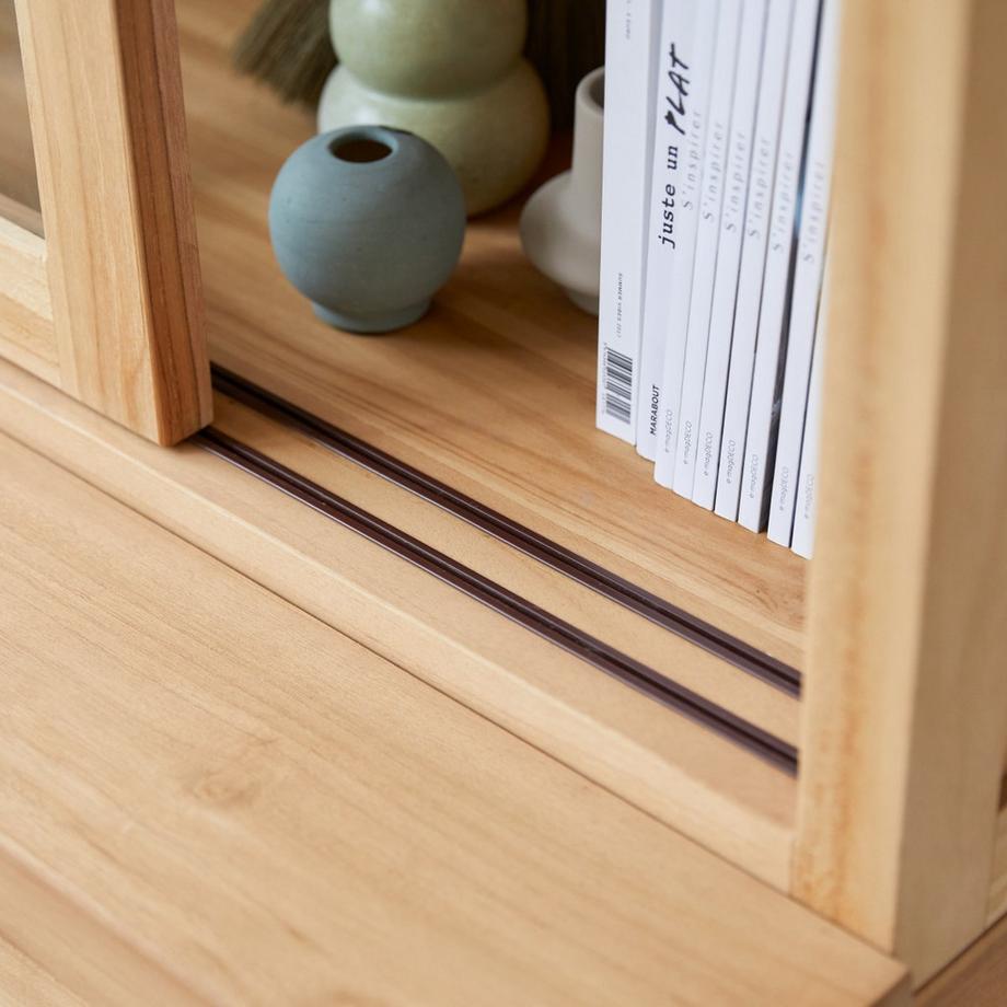 Tikamoon Geschirrschrank aus massivem Teakholz 120 cm Coffee Tek  