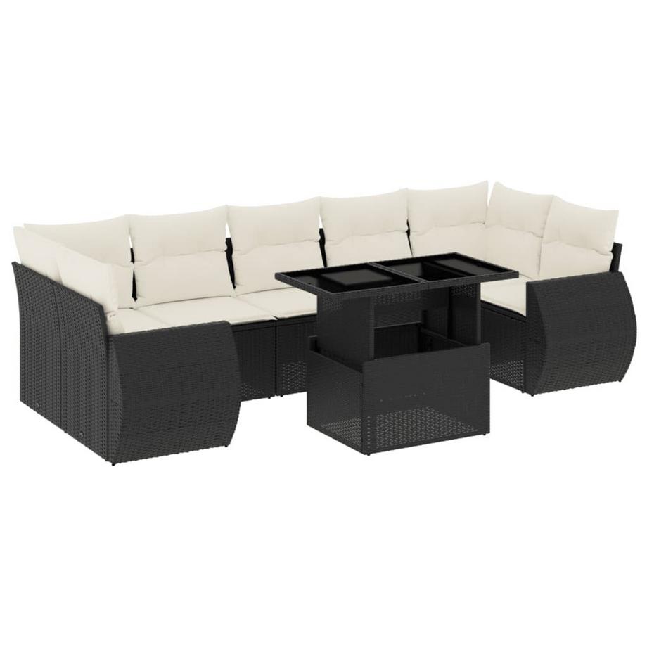 set divano da giardino Polirattan