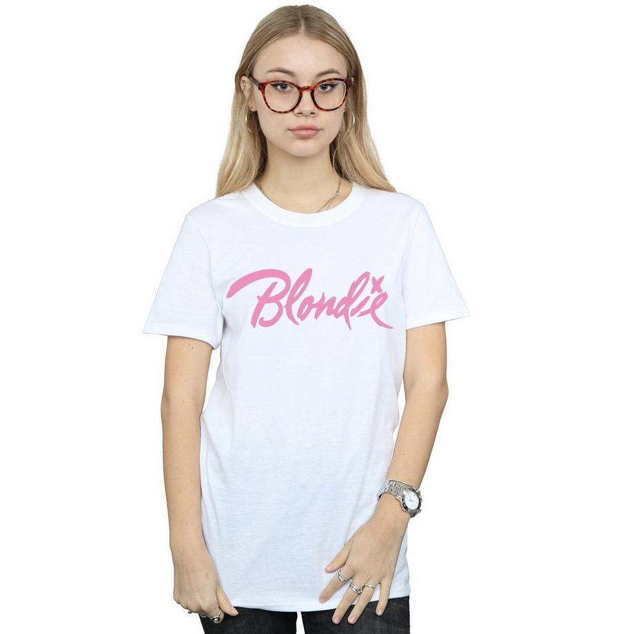 Blondie Logo T-Shirt Vestibilità Morbida  