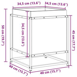 VidaXL fioriera da giardino Legno di pino impregnato  