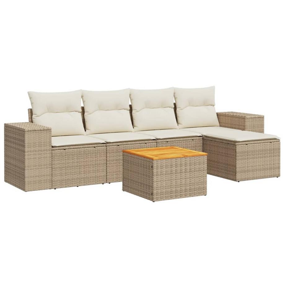 set divano da giardino Polirattan