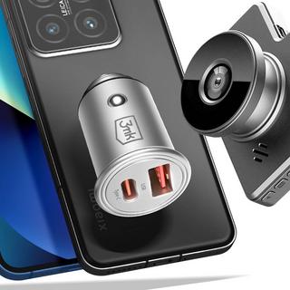 3mk Protection  Caricatore auto 30W USB-C + USB, 3mk 