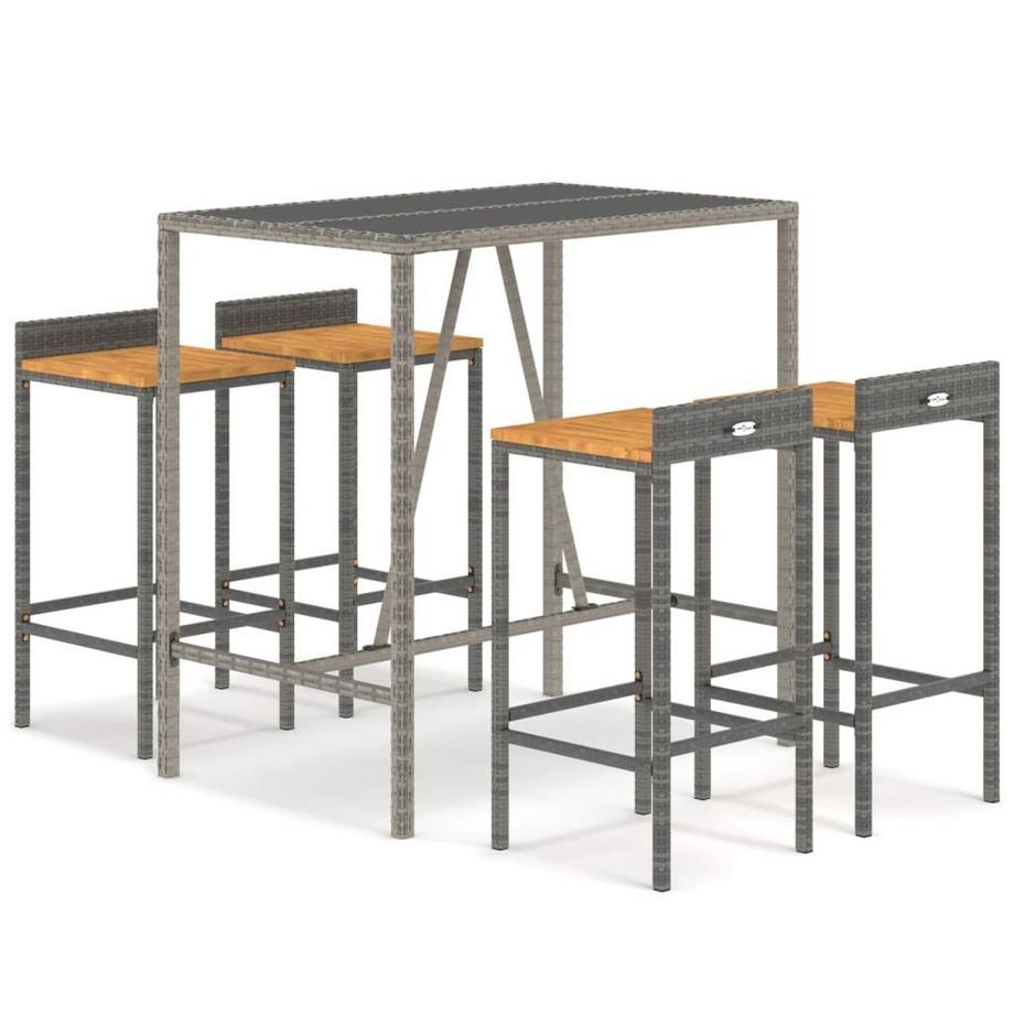 Gartenbar set poly-rattan