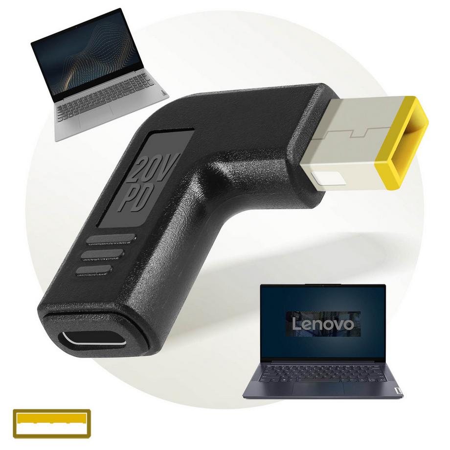 Avizar  Adattatore USB-C / spina quadrata Lenovo 