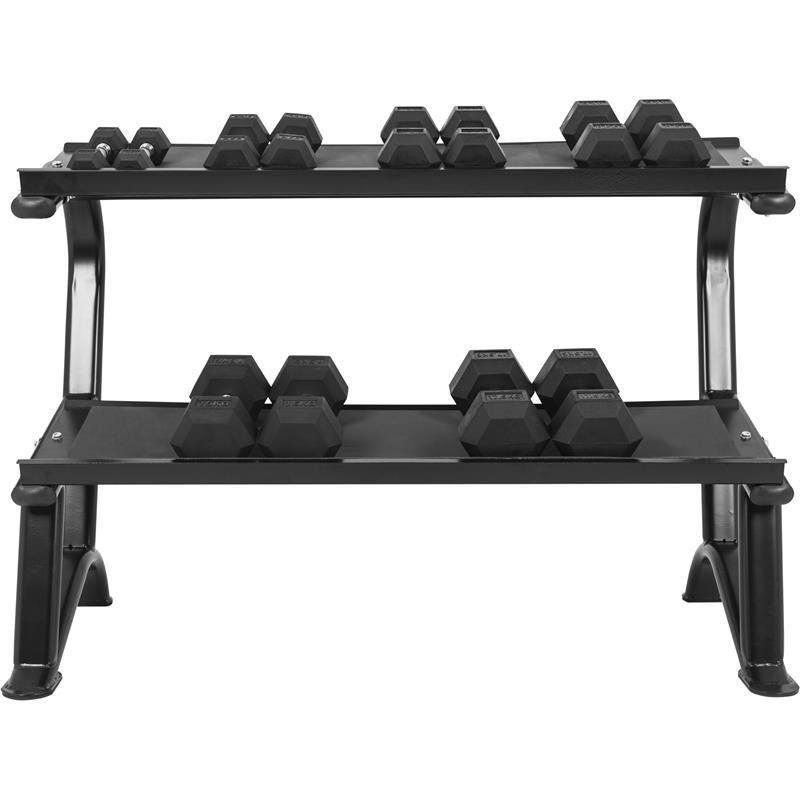 Gorilla Sports  RACK DE RANGEMENT POUR HALTERES HEXAGONAUX | MUSCULATION | NOIR 