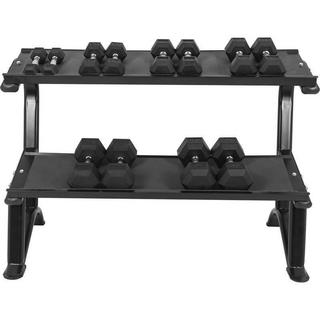 Gorilla Sports  RACK DE RANGEMENT POUR HALTERES HEXAGONAUX | MUSCULATION | NOIR 